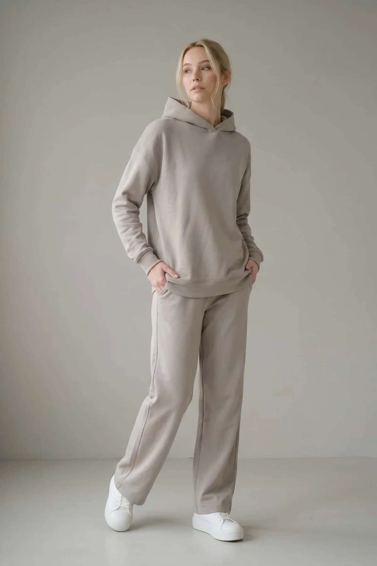 Conjunto French Terry Gris Premium