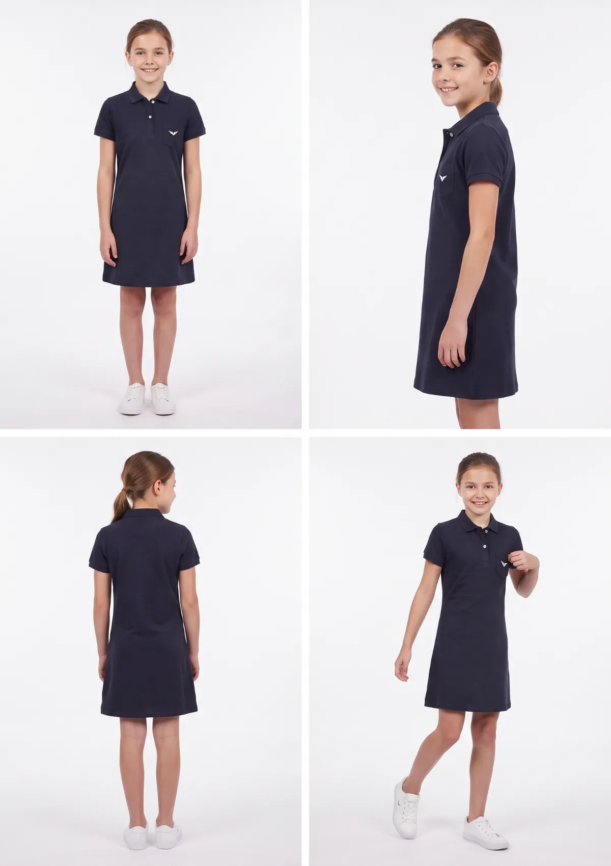 Vestido Pique Premium 100% Algodon Niña